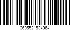 Código de barras (EAN, GTIN, SKU, ISBN): '3605521534064'