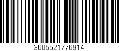 Código de barras (EAN, GTIN, SKU, ISBN): '3605521776914'