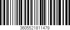 Código de barras (EAN, GTIN, SKU, ISBN): '3605521811479'