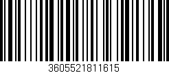 Código de barras (EAN, GTIN, SKU, ISBN): '3605521811615'