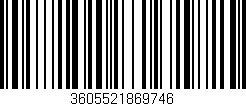 Código de barras (EAN, GTIN, SKU, ISBN): '3605521869746'