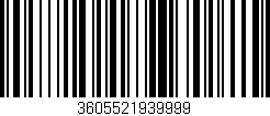 Código de barras (EAN, GTIN, SKU, ISBN): '3605521939999'