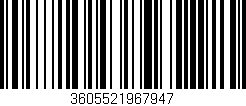Código de barras (EAN, GTIN, SKU, ISBN): '3605521967947'