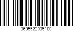 Código de barras (EAN, GTIN, SKU, ISBN): '3605522035188'