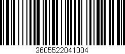 Código de barras (EAN, GTIN, SKU, ISBN): '3605522041004'