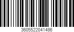 Código de barras (EAN, GTIN, SKU, ISBN): '3605522041486'