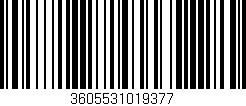 Código de barras (EAN, GTIN, SKU, ISBN): '3605531019377'