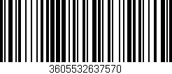 Código de barras (EAN, GTIN, SKU, ISBN): '3605532637570'
