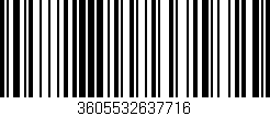 Código de barras (EAN, GTIN, SKU, ISBN): '3605532637716'
