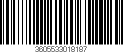 Código de barras (EAN, GTIN, SKU, ISBN): '3605533018187'