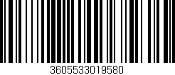 Código de barras (EAN, GTIN, SKU, ISBN): '3605533019580'