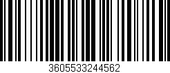 Código de barras (EAN, GTIN, SKU, ISBN): '3605533244562'