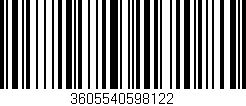 Código de barras (EAN, GTIN, SKU, ISBN): '3605540598122'