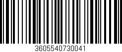 Código de barras (EAN, GTIN, SKU, ISBN): '3605540730041'