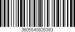 Código de barras (EAN, GTIN, SKU, ISBN): '3605540826393'