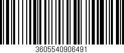 Código de barras (EAN, GTIN, SKU, ISBN): '3605540906491'