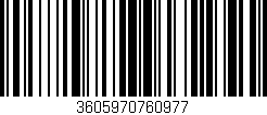 Código de barras (EAN, GTIN, SKU, ISBN): '3605970760977'