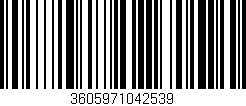 Código de barras (EAN, GTIN, SKU, ISBN): '3605971042539'