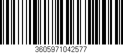 Código de barras (EAN, GTIN, SKU, ISBN): '3605971042577'