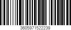 Código de barras (EAN, GTIN, SKU, ISBN): '3605971522239'