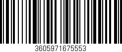 Código de barras (EAN, GTIN, SKU, ISBN): '3605971675553'