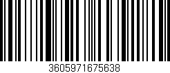 Código de barras (EAN, GTIN, SKU, ISBN): '3605971675638'