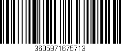 Código de barras (EAN, GTIN, SKU, ISBN): '3605971675713'