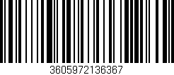 Código de barras (EAN, GTIN, SKU, ISBN): '3605972136367'