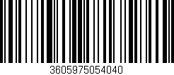 Código de barras (EAN, GTIN, SKU, ISBN): '3605975054040'