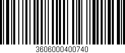 Código de barras (EAN, GTIN, SKU, ISBN): '3606000400740'