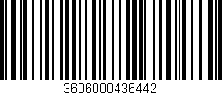 Código de barras (EAN, GTIN, SKU, ISBN): '3606000436442'