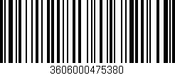 Código de barras (EAN, GTIN, SKU, ISBN): '3606000475380'