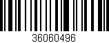 Código de barras (EAN, GTIN, SKU, ISBN): '36060496'