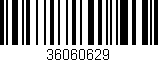 Código de barras (EAN, GTIN, SKU, ISBN): '36060629'
