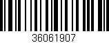 Código de barras (EAN, GTIN, SKU, ISBN): '36061907'