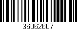 Código de barras (EAN, GTIN, SKU, ISBN): '36062607'