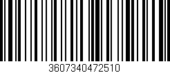 Código de barras (EAN, GTIN, SKU, ISBN): '3607340472510'