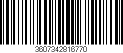 Código de barras (EAN, GTIN, SKU, ISBN): '3607342816770'