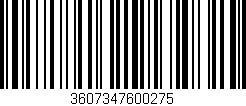 Código de barras (EAN, GTIN, SKU, ISBN): '3607347600275'