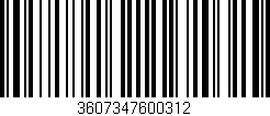 Código de barras (EAN, GTIN, SKU, ISBN): '3607347600312'