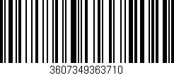 Código de barras (EAN, GTIN, SKU, ISBN): '3607349363710'