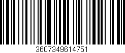 Código de barras (EAN, GTIN, SKU, ISBN): '3607349614751'
