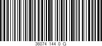 Código de barras (EAN, GTIN, SKU, ISBN): '36074_144_0_G'