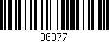 Código de barras (EAN, GTIN, SKU, ISBN): '36077'