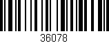 Código de barras (EAN, GTIN, SKU, ISBN): '36078'