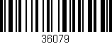 Código de barras (EAN, GTIN, SKU, ISBN): '36079'