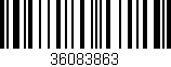 Código de barras (EAN, GTIN, SKU, ISBN): '36083863'