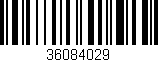 Código de barras (EAN, GTIN, SKU, ISBN): '36084029'