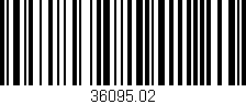 Código de barras (EAN, GTIN, SKU, ISBN): '36095.02'
