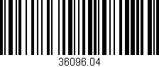 Código de barras (EAN, GTIN, SKU, ISBN): '36096.04'